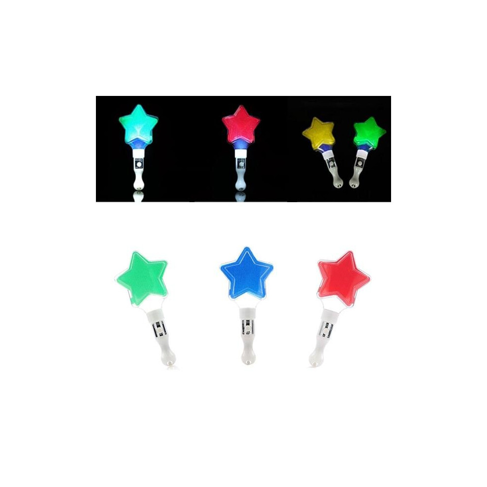 5pcs Star Glowing LED Stick Lights for Christmas Party Vocal Concert Performace Support Props