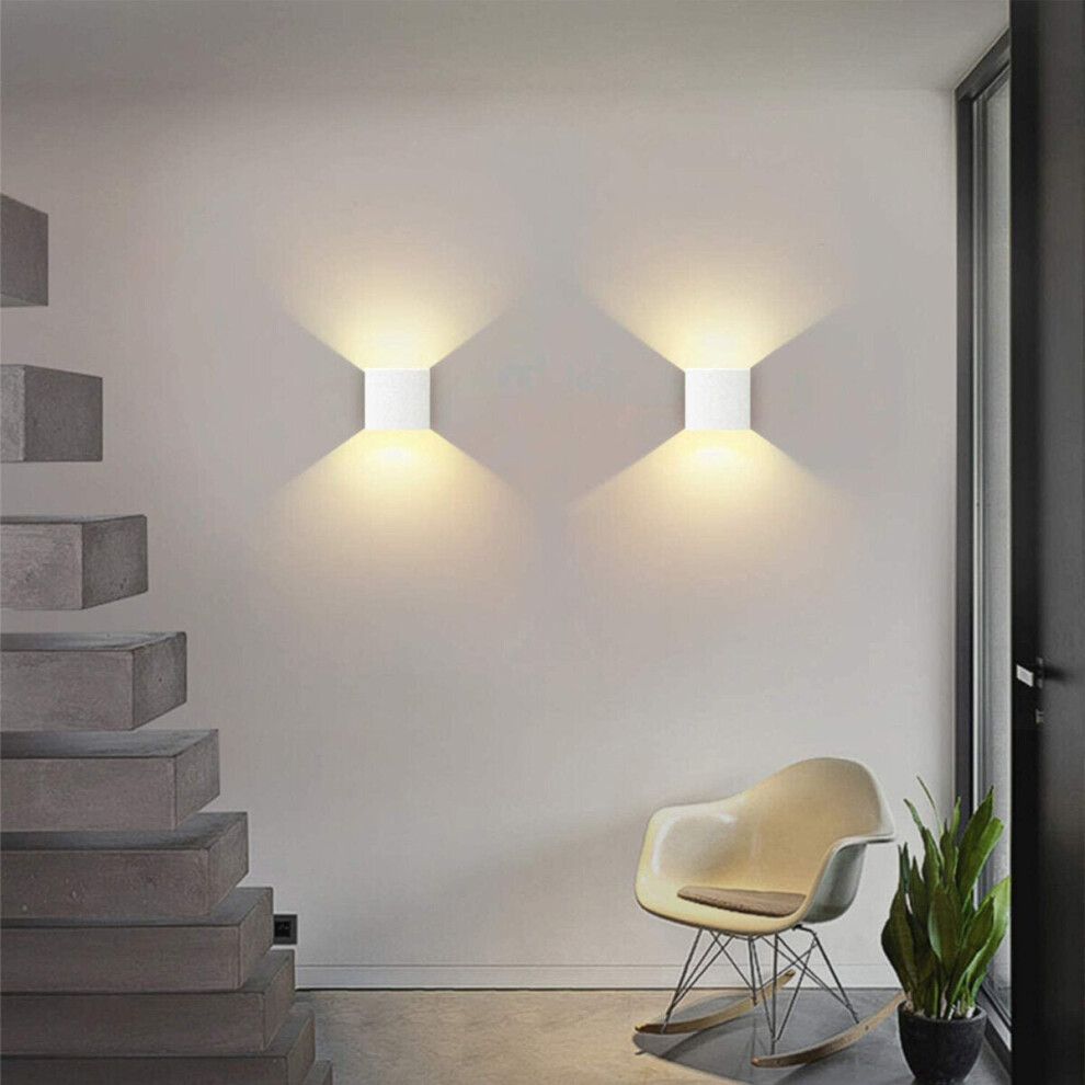 (White, Not Waterproof) 2Pcs Warm Light LED Wall Lamp Indoor/Outdoor LED Waterproof Modern Wall Lights-image-OPC-PBXVYZZ-NEW