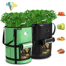 2X Outdoor Raised Elevated Garden Bed Planter Box Fabric Grow Bag Pot Flower