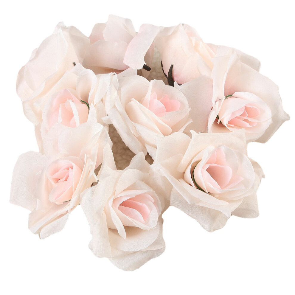 (Light Pink) 1pcs DIY Party Artificial Rose Flower Simulation Silk Home Wedding Decor