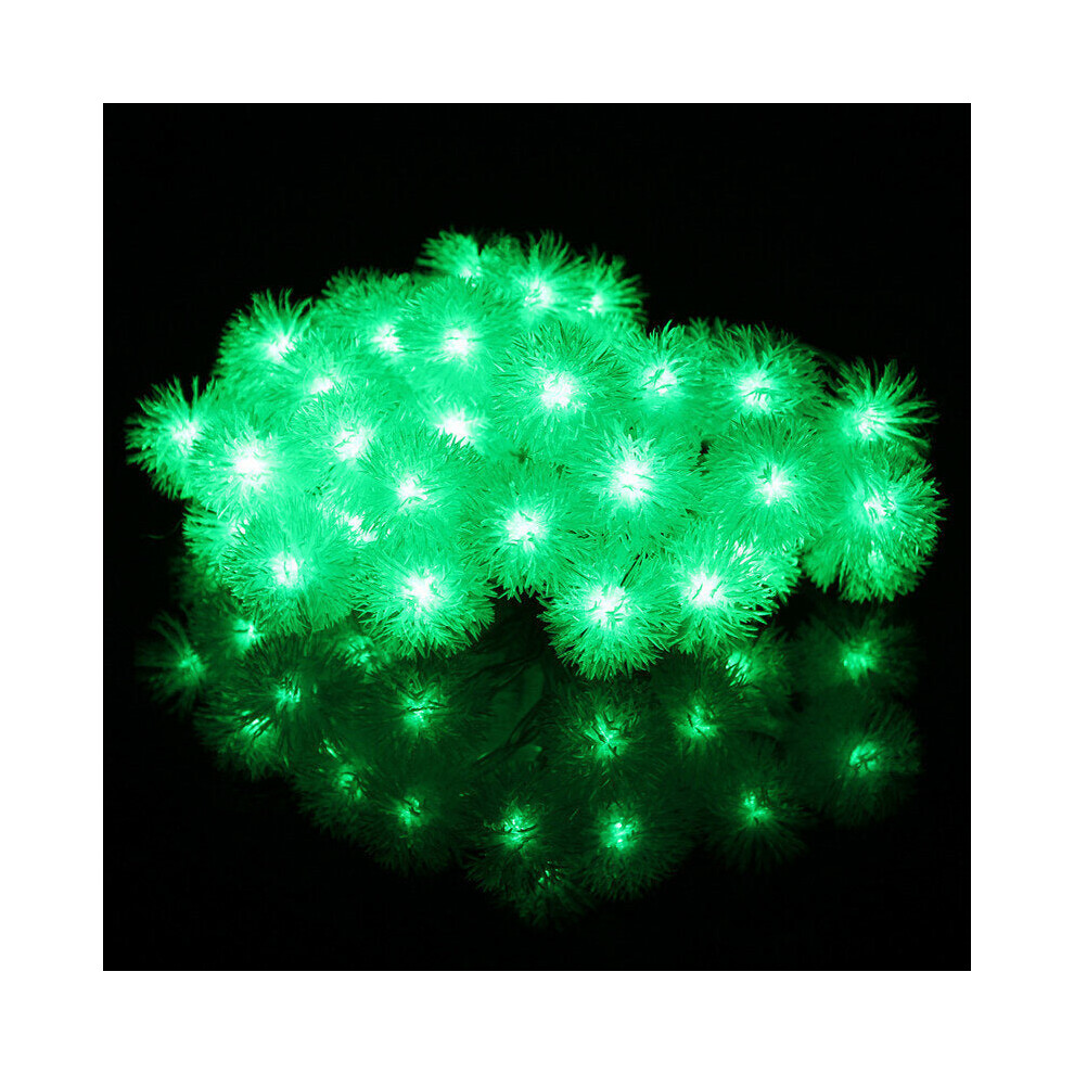 (Green) 4M 40LED Snow Fairy String Light Multi-color Flexible Portable Light String High Brightness Light String