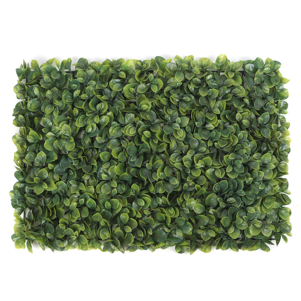 (H) 40x60cm Artificial Hedge Mat Foliage Plant Wall Fence Grass Greenery Panel Decorations