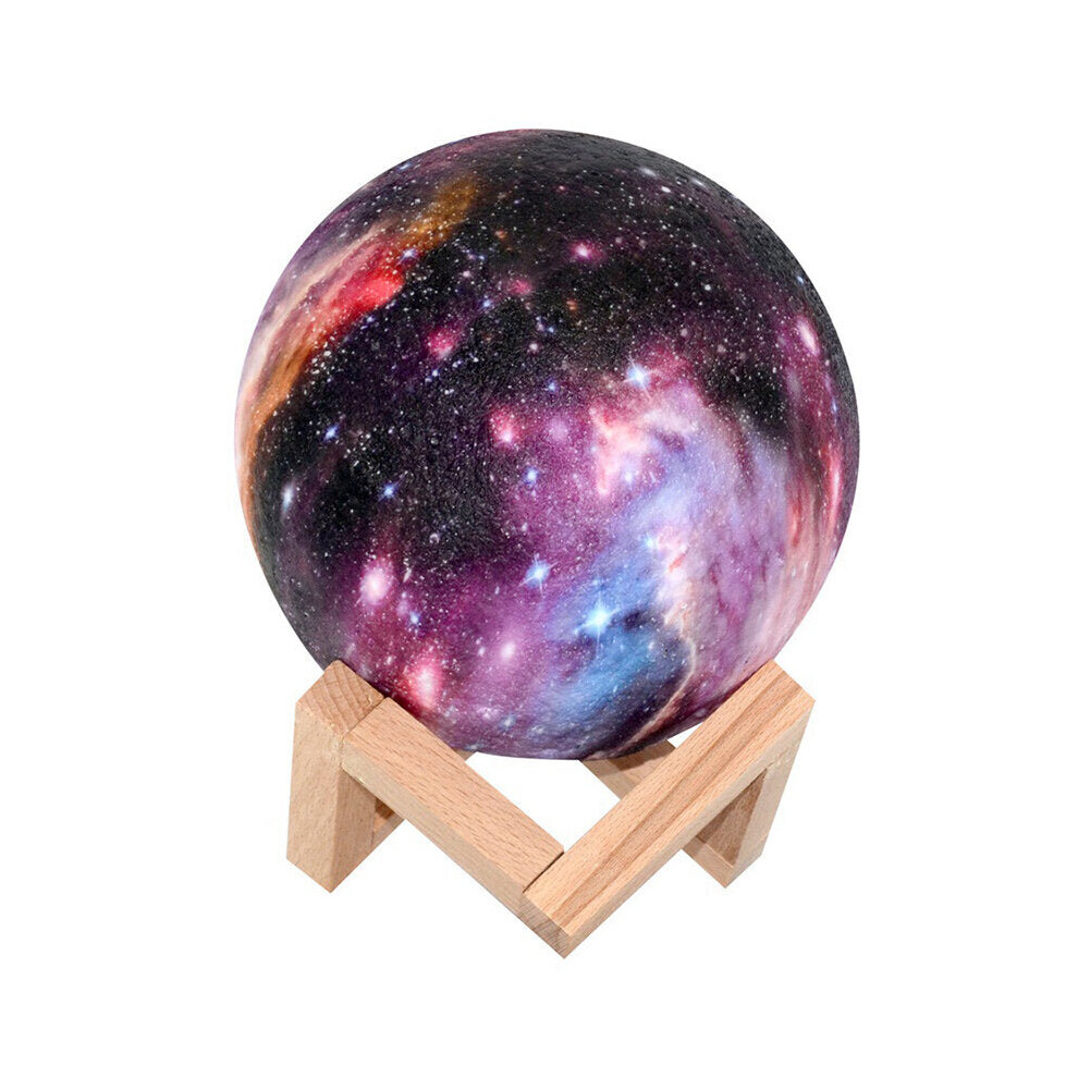 Greenzech (8Cm, Touch Control+3 Color) 3D Printing Moon Lamp Space Led Night Light Remote Control / Touch/ Pat Contorl Lamp Usb Charge Valentine Gift