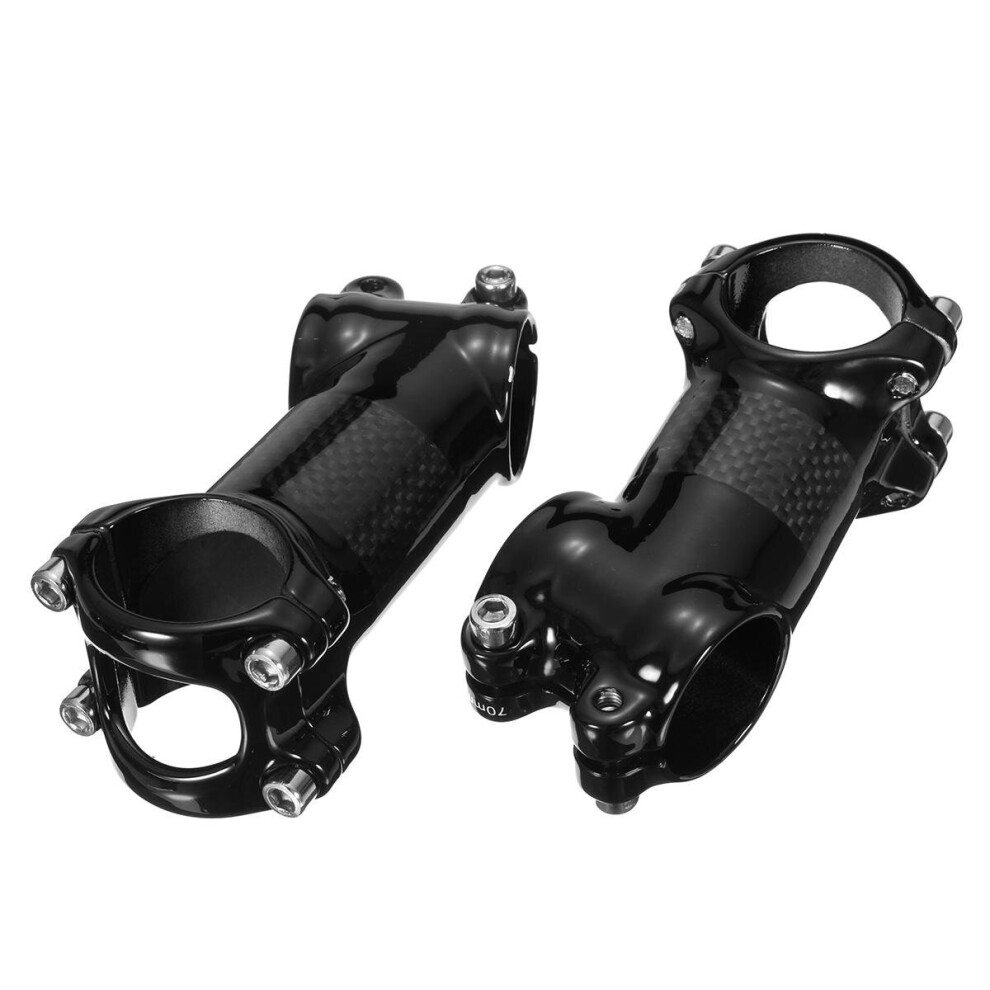(110) 31.8mm Carbon Fiber 6 Degree MTB Bicycle Handlebar Stem 70-110mm Bike Stem