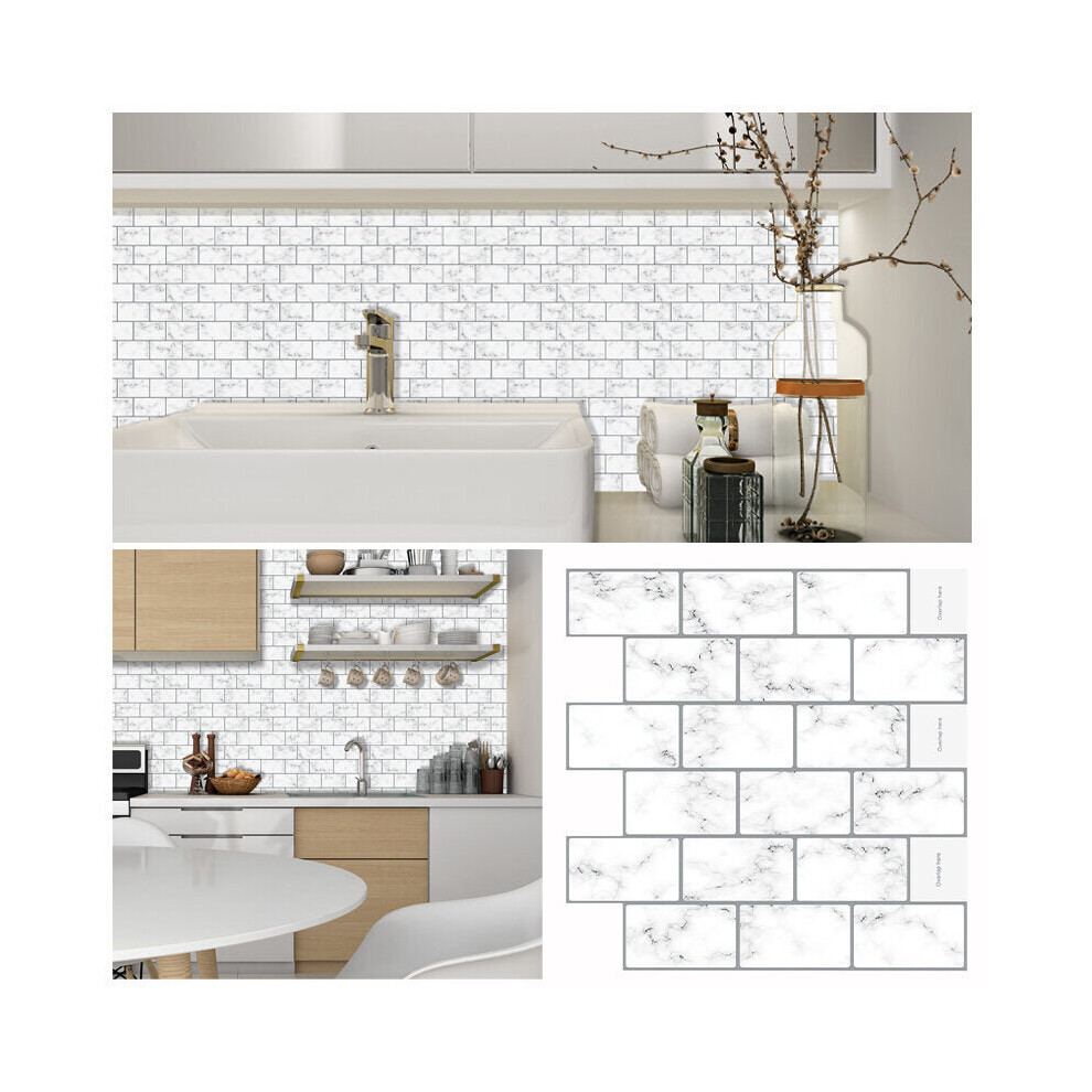 30.5x30.5cm Sticker Kitchen Wall Decal Removable PU Epoxy Faux Brick Waterproof Wall Sticker for Home Kitchen Decor