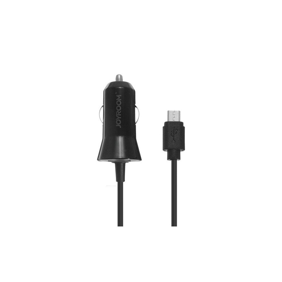 (Black) 5V 2.4A Spring Wire Car Charger For Tablet Cell Phone Black 9078193132533