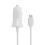 (white) 5V 2.4A Spring Wire Car charger for Tablet Cell Phone 1