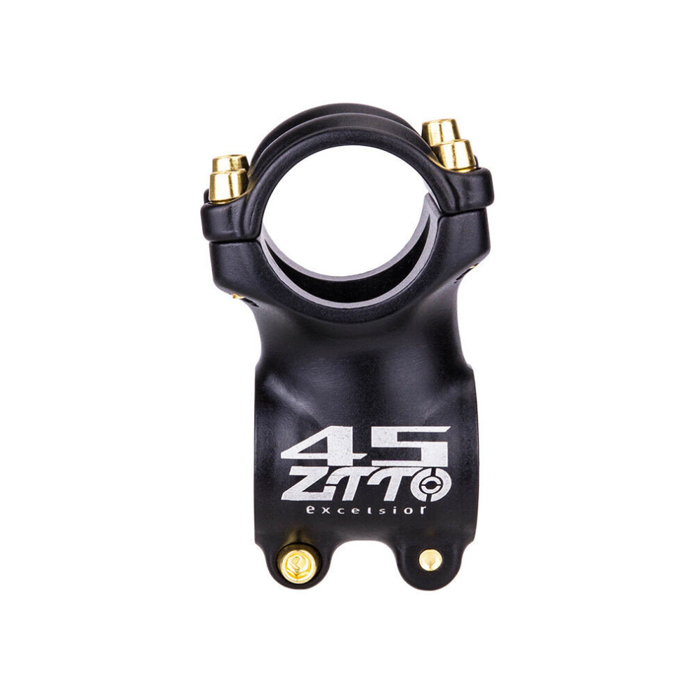(Black) 45mm 7 Degree 31.8mm High Strength Aluminium Alloy Bicycle Handlebar Mountain Bike Handlebars