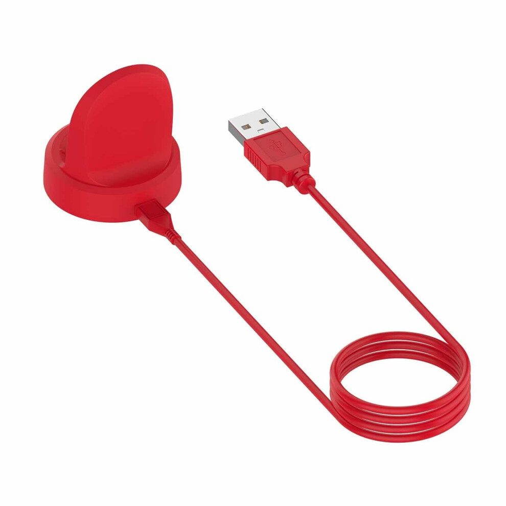 (Red) 1m Watch Cable Charing Dock for 40mm/ 44mm Smart Watch