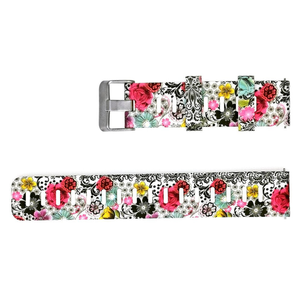 (NO.2) 20mm Personalized Painted Silicone Watch Strap Watch Band