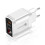 (White, EU) 20W USB+PD Quick Charger Power Adapter with Digital Display for Tablet Smartphone 5