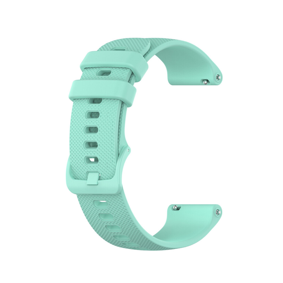 (Green) 20mm Width Soft Silicone Watch Band Watch Strap Replacement for Smart Watch