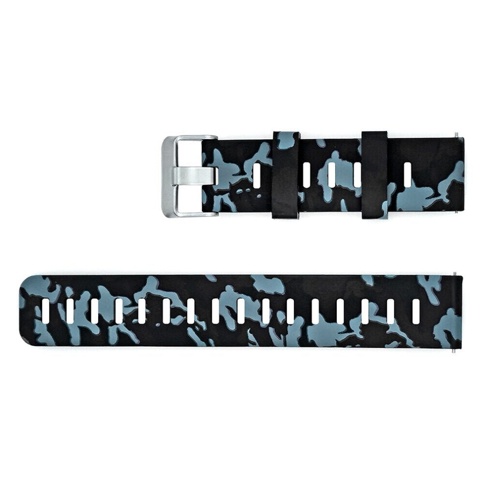 (NO.5) 20mm Personalized Painted Silicone Watch Strap Watch Band