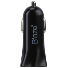(Black) 5V 3.4A Dual USB Port Car Charger Adapter For Tablet Cell Phone