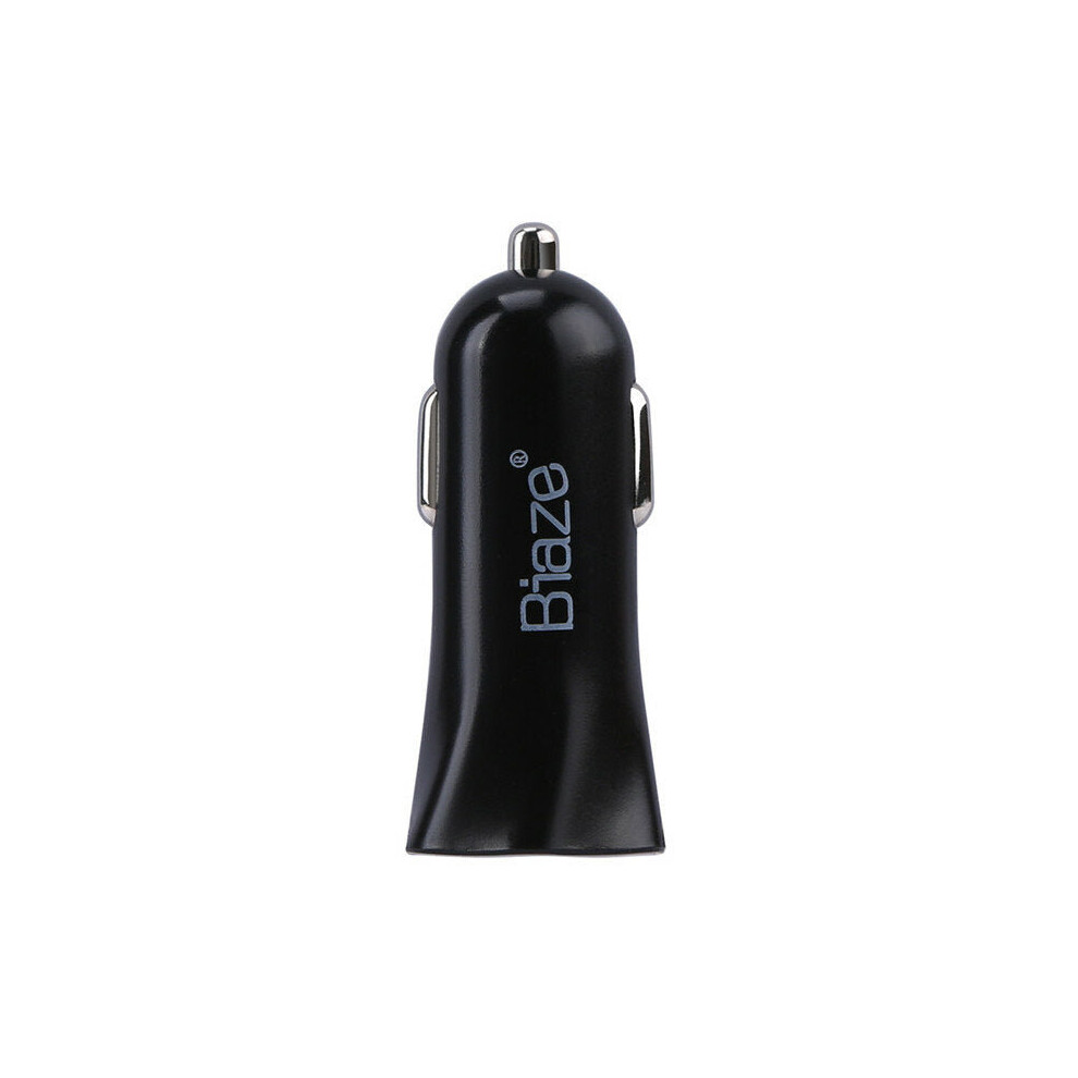 (Black) 5V 3.4A Dual USB Port Car Charger Adapter For Tablet Cell Phone