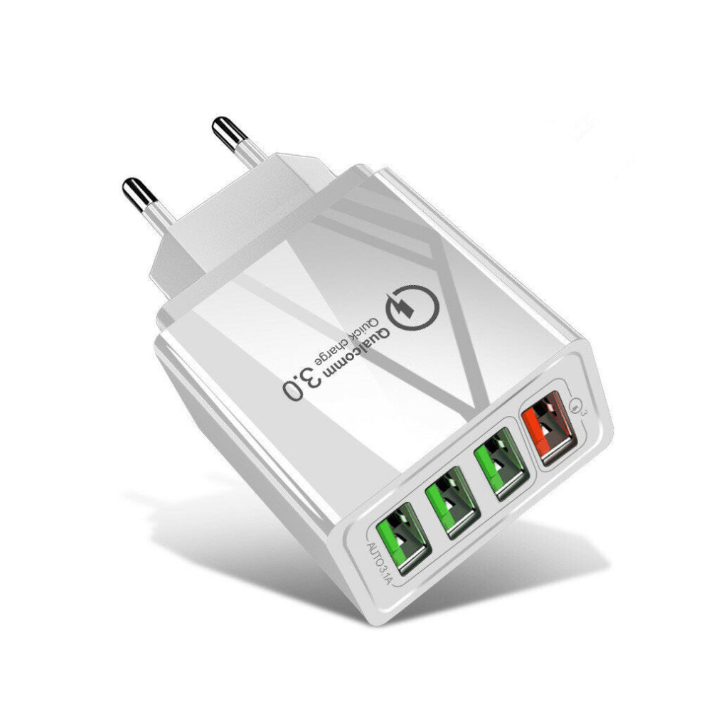 (, Eu) 20W Usb+Pd Quick Charger Power Adapter With Digital Display For Tablet Smartphone White 9078193134681