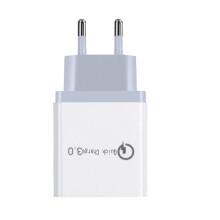 (EU) 5V 2.4A QC 3.0 USB Charger Power Adapter For Smartphone Tablet PC