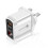 (White, EU) 20W USB+PD Quick Charger Power Adapter with Digital Display for Tablet Smartphone 6