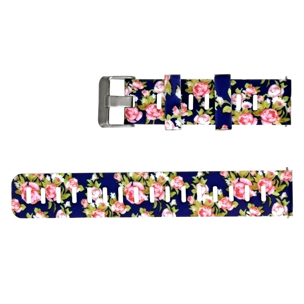 (NO.8) 20mm Personalized Painted Silicone Watch Strap Watch Band