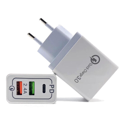 (EU) 5V 2.4A QC 3.0 USB Charger Power Adapter For Smartphone Tablet PC 1
