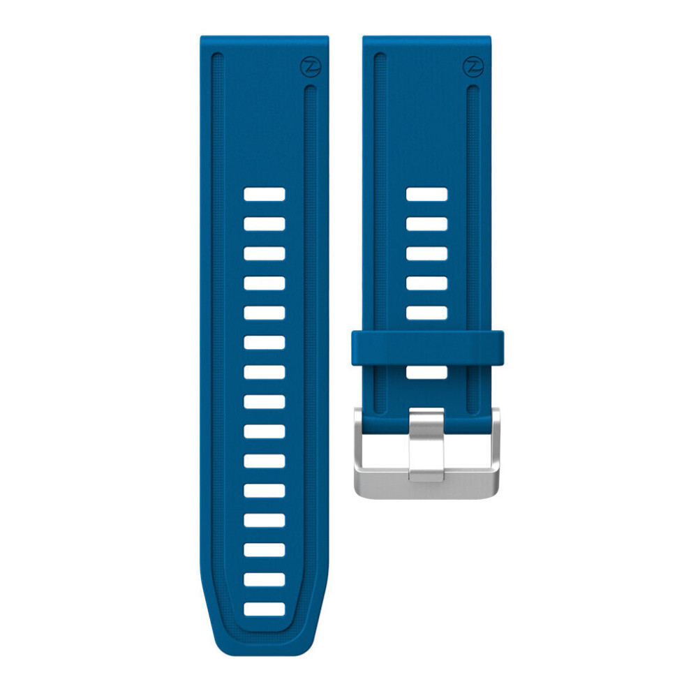 (Blue) 24mm Removable Silicone Strap Multi-color Sports Smart Watch Band For Smart Watch