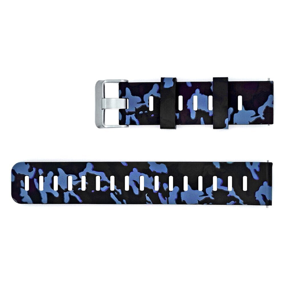 (NO.9) 20mm Personalized Painted Silicone Watch Strap Watch Band