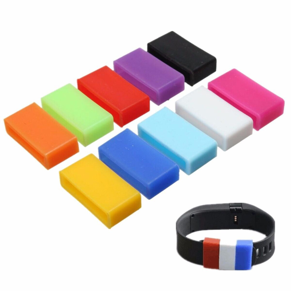 10Quantity/set Security Watch Band Clasp Keeper Ring Loop Fastener For Fitbit Charge HR