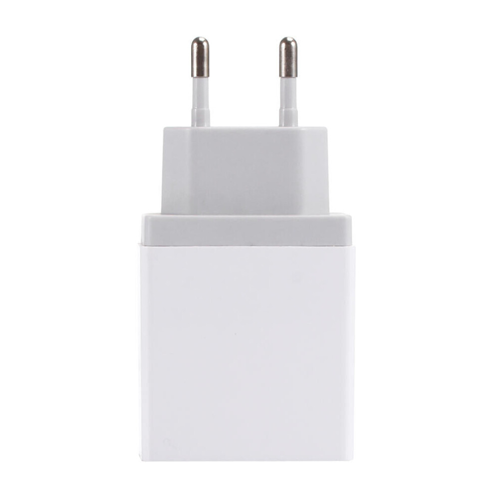 (White, EU) 4 USB 5V 5.1A Travel Charger Power Adapter For Smartphone Tablet PC