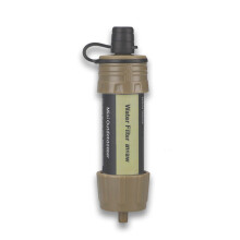 (Army Green) 5000L Water Filter Straw Outdoor Portable Water Filtration Purifier System for Emergency Camping Survival Tool