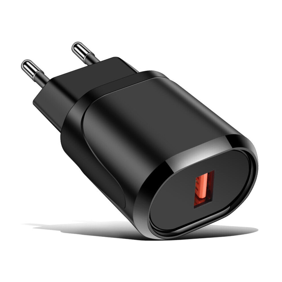 (Black) 3.0 USB Charge Fast Charging Wall Charger Power Adapter for Tablet Smartphone