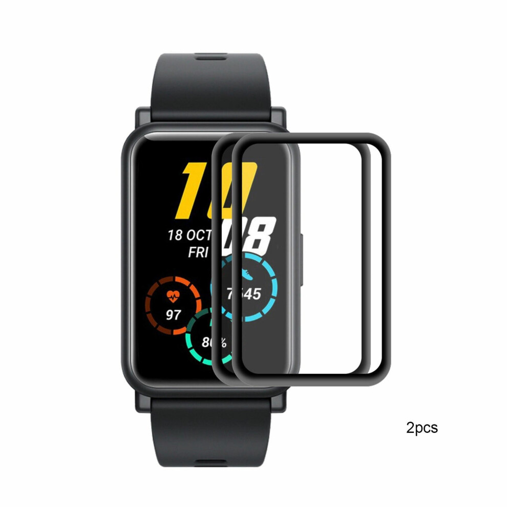 (No.2) 3D Curved Pc Soft Edge + Pmma Full Screen Coverage Hd Watch Screen Protector Watch Film For Huawei Honor Watch Es 4962949647998