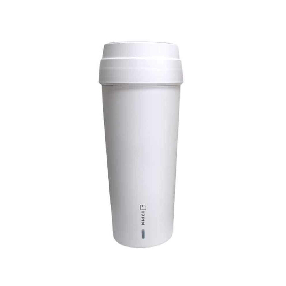 (White) 17PIN 400ML Portable Mini Boiling Water Cup Stainless Steel Insulation Cup Leak-proof Outdoor Indoor Thermal Mug