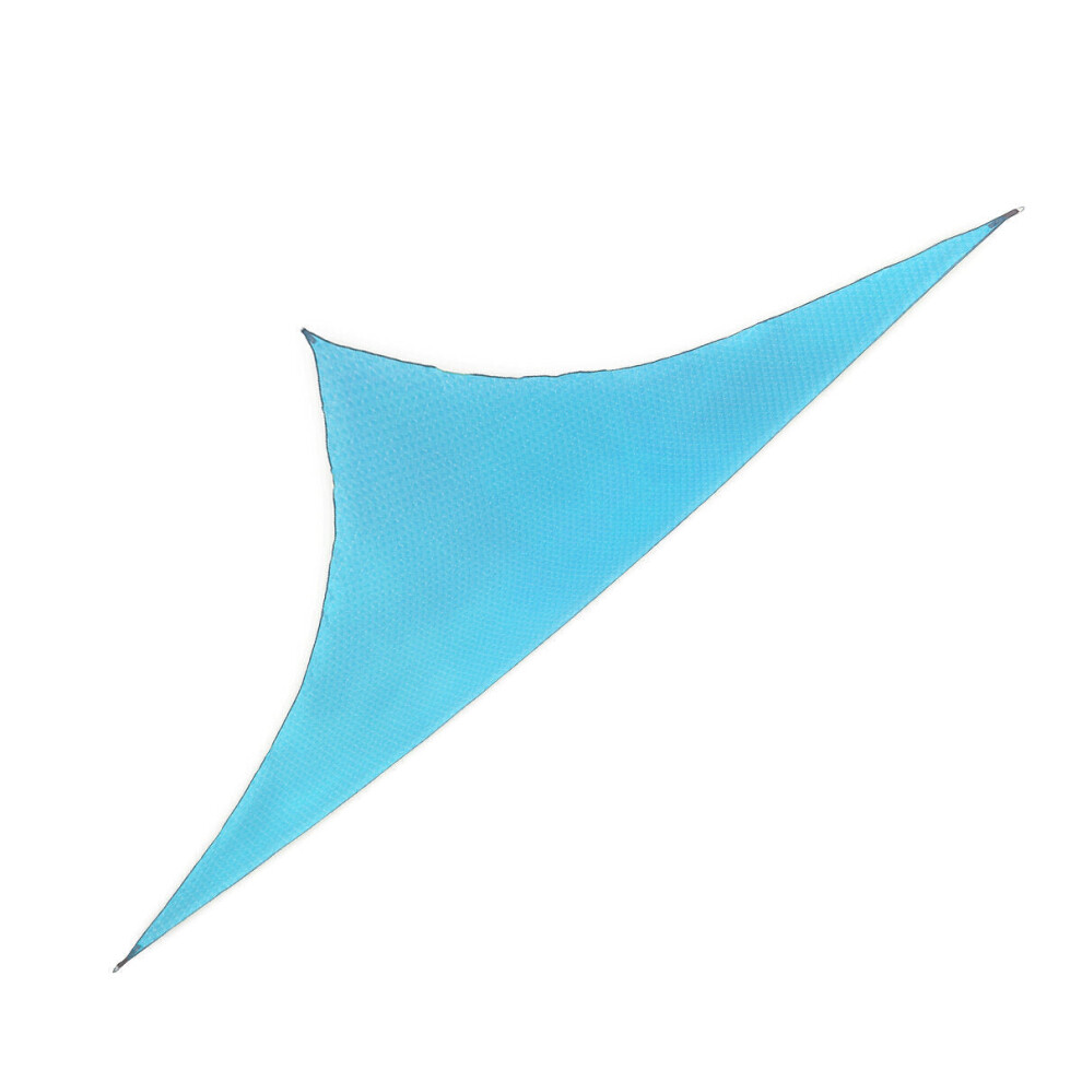 (Blue) 3*3*3M Sun Protection Sun Canopy Camping  Shade Sails &Nets Canopy Foldable Outdoor Awning Triangle Canopy