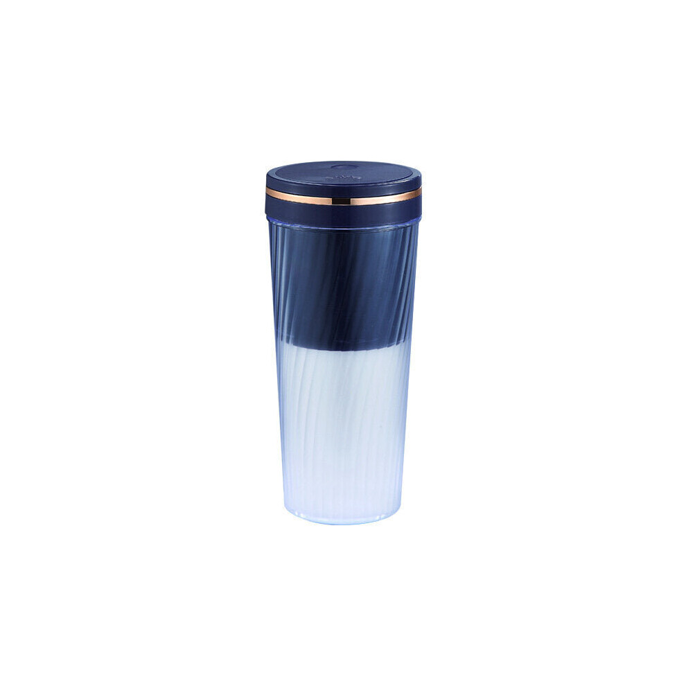(Blue) 350ml Portable Blender Personal Outdoor Juicer Cup USB Charging Electric Power Mixer for Fruit and Vegetable