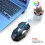 (Black) 2.4G Wireless Gaming Mouse 7 Buttons Adjustable 1000-2400DPI LED Breathing Light Rechargeable Mouse 3