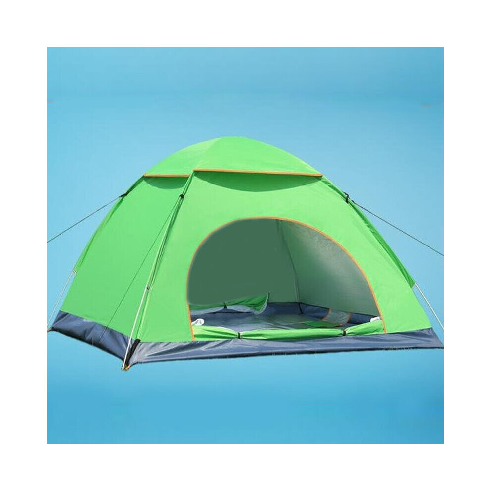 (Green) 2-3 Person Camping Tent UPF50+ Automatic  Instant Waterproof Travel Tent Portable Folding Beach Tent