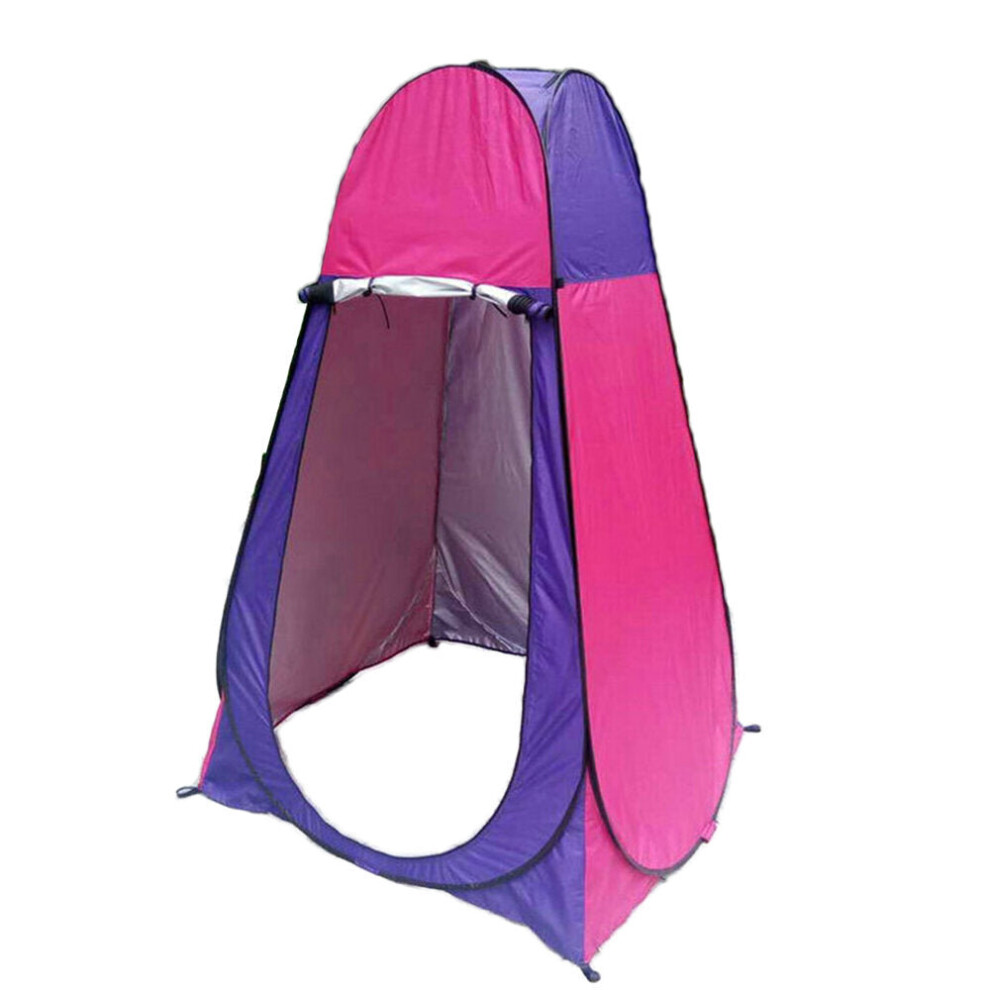 (Purple) 47.24x47.24x74.8inch Privacy Shower Tent Changing Room Outdoor Camping Tent UV-proof Sunshade Canopy