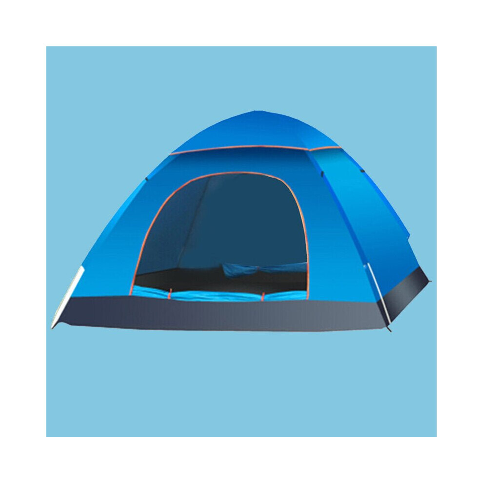 (Blue) 2-3 Person Camping Tent UPF50+ Automatic  Instant Waterproof Travel Tent Portable Folding Beach Tent