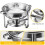 2pcs Set Stainless Steel Dining Stove 2 Pack 4 Litre Cooker 7