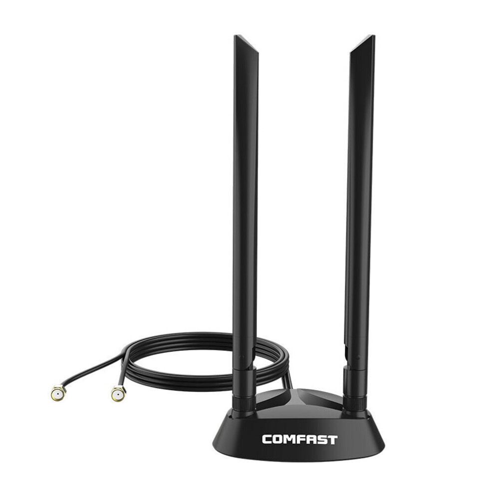 2.4G + 5G Dual Band 6dbi Wireless High Gain Antenna Booster Base RP-SMA Connector for Wireless Router Network Card