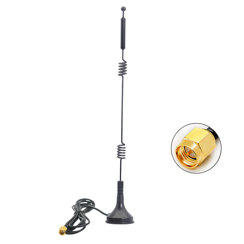 (Sma Male) 2.4G 5.8G Omnidirectional Sucker Antenna Dual Band 12Dbi Wifi Router Antenna Sma Male/Rpsma Male Connector 2400-2500/5150-5850Mhz Antenna 1 6112212966709
