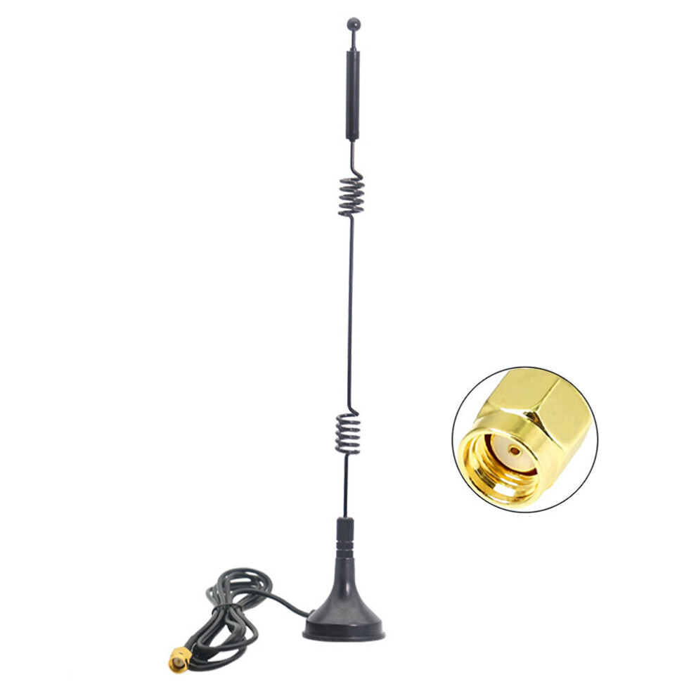 (RP-SMA Male) 2.4G 5.8G Omnidirectional Sucker Antenna Dual Band 12DBi Wifi Router Antenna SMA Male/RPSMA Male Connector 2400-2500/5150-5850mhz Antenn