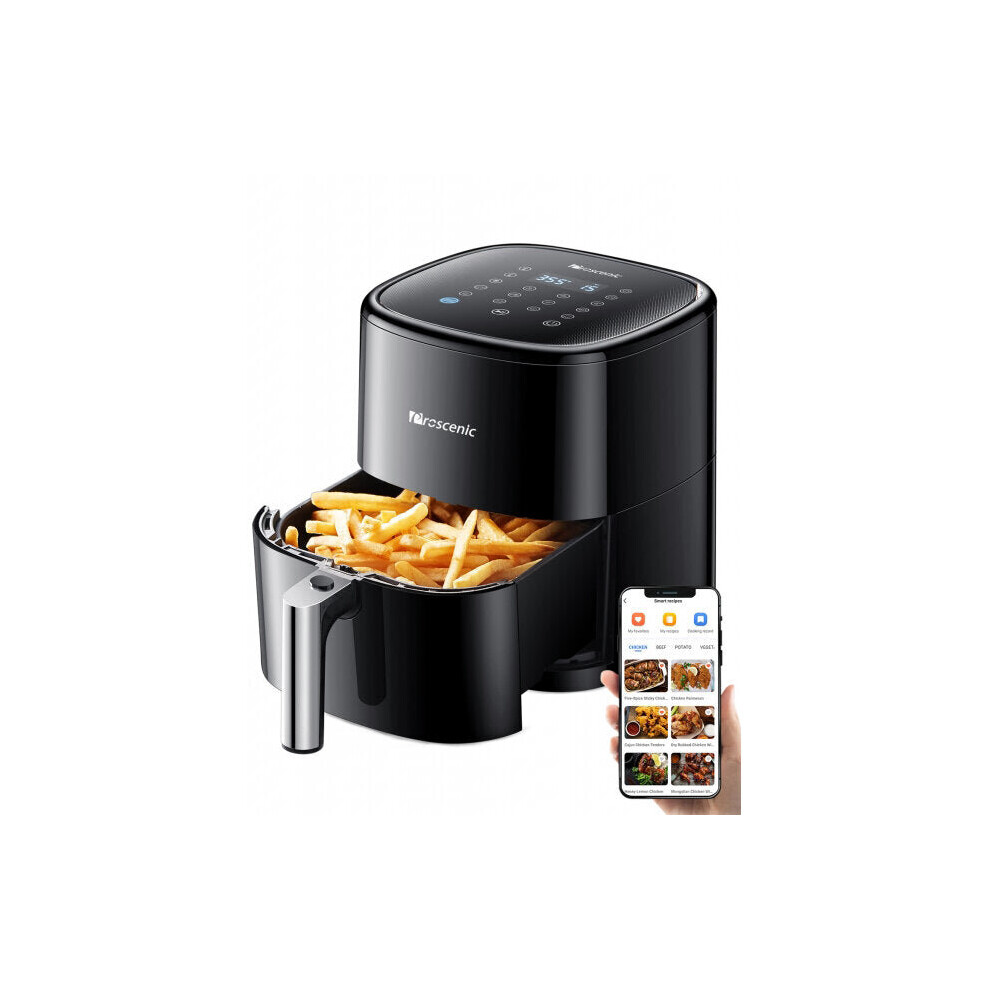 1500W 220V 5L Air Fryer APP Control 7X Air Circulation 100 Recipes 13 in 1 Cooking Functions Hot Oven Cooker Low Noise Non-stick