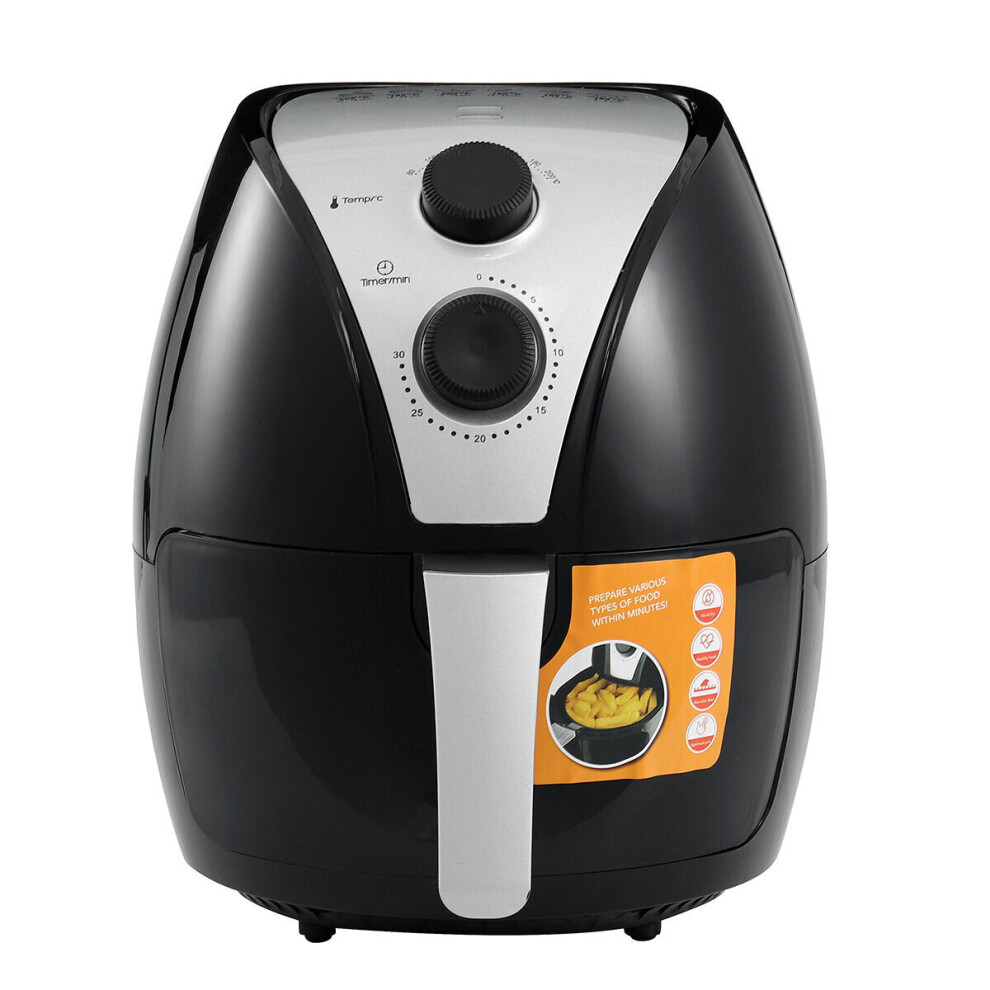 5L Air Fryer Rapid Healthy Cooker Oven Low Fat Oil Free 220-240V-Black