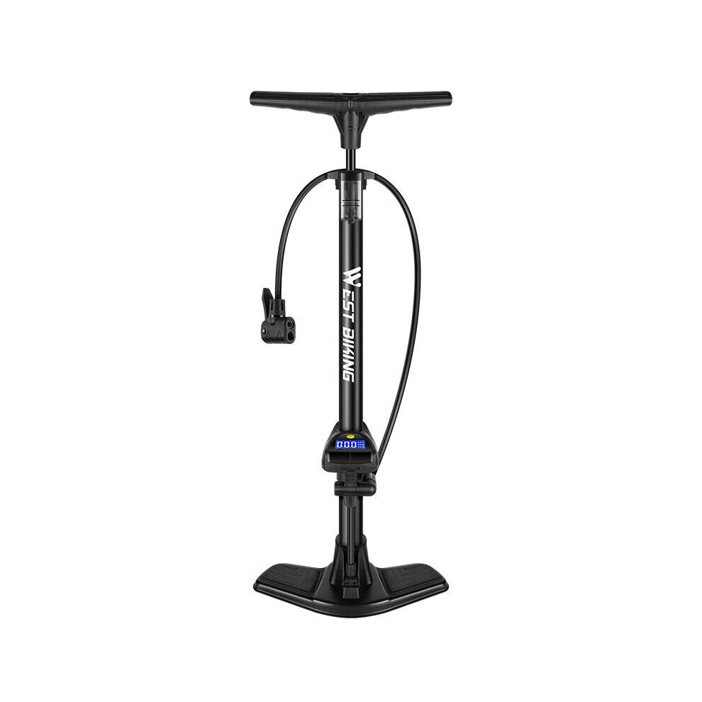 145PSI Air Pressure Bicycle Pump Digital Electronic Screen Air Pressure Gauge Multifunctional Nozzle Outdoor Bike Basketball Pump