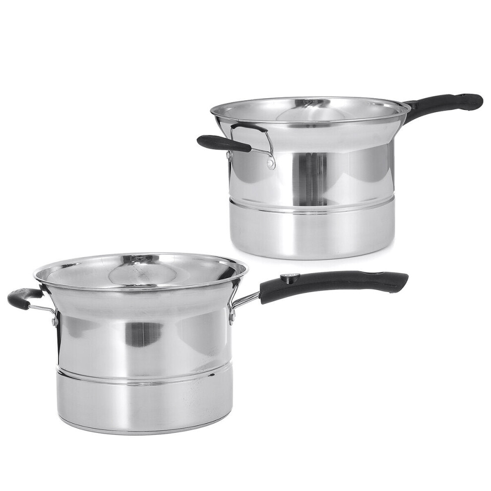 (three layer bottom) 22cm Stainless Steel Pot Soup Pot Milk Pot With Handle Instant Noodle Pot Cooking Baby Foods for Kitchen Cookware