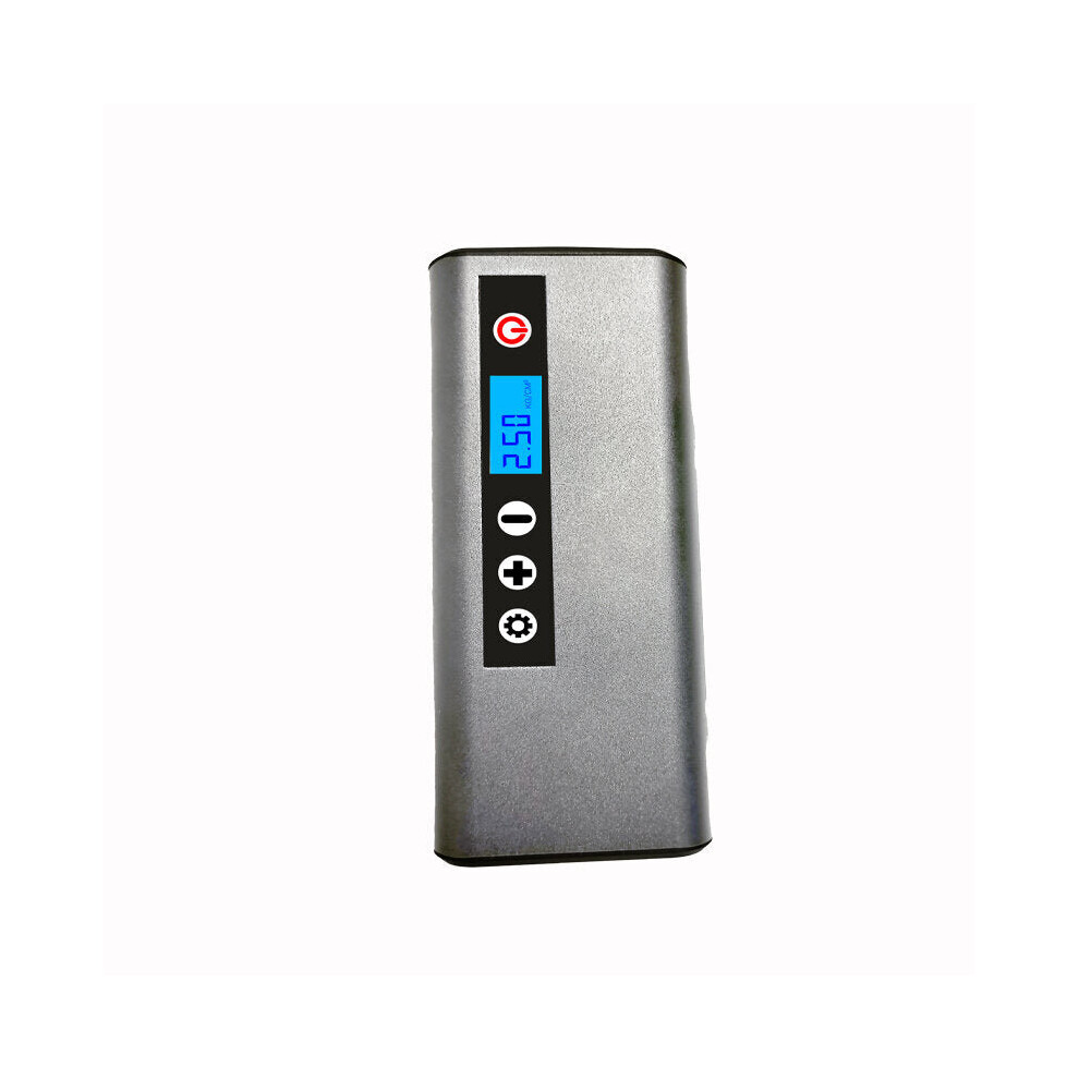 (Grey) 3-in-1 150 PSI Bicycle Air Pump Electric Tire Inflator USB Rechargeable Portable LED Flashlight Power Bank for Electric Bike Scooter Motorcycle