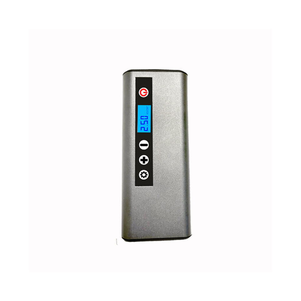 (Silver) 3-in-1 150 PSI Bicycle Air Pump Electric Tire Inflator USB Rechargeable Portable LED Flashlight Power Bank for Electric Bike Scooter Motorcycle