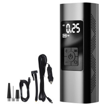 150PSI 60W Air Pump Rechargeable 4 Modes Adjustable Digital LCD Display Tire Inflator with 3 Modes LED Light