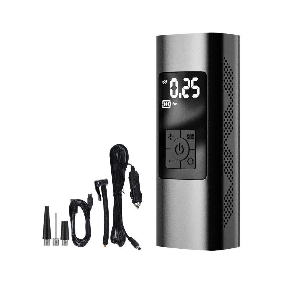 150PSI 60W Air Pump Rechargeable 4 Modes Adjustable Digital LCD Display Tire Inflator with 3 Modes LED Light